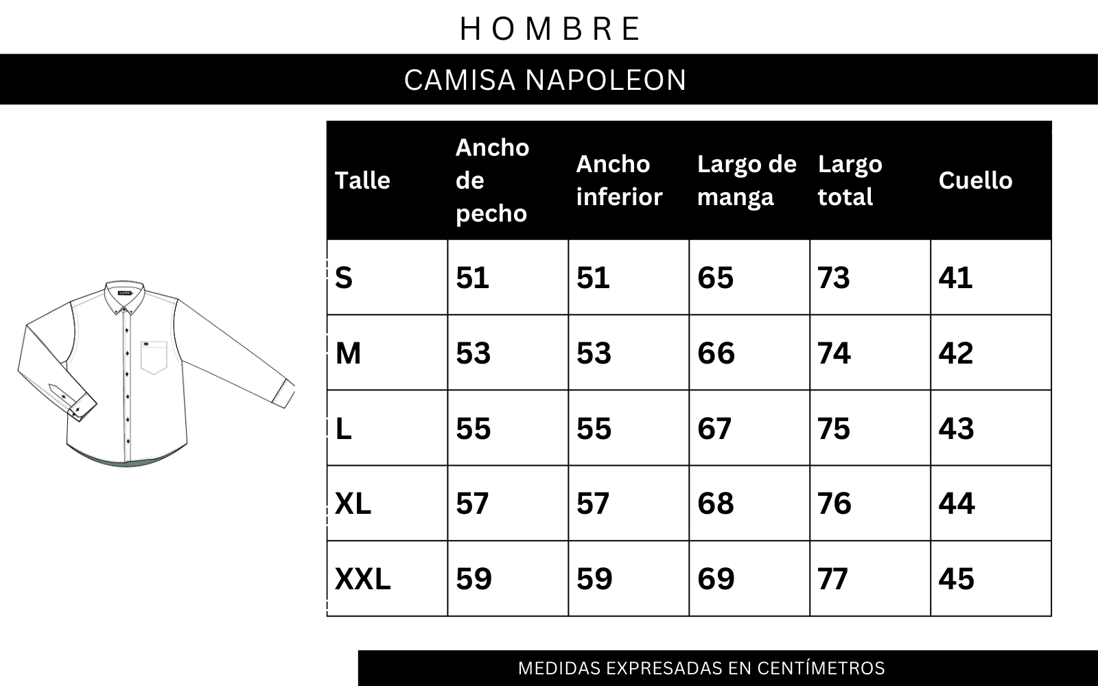 Tabla de Talles 